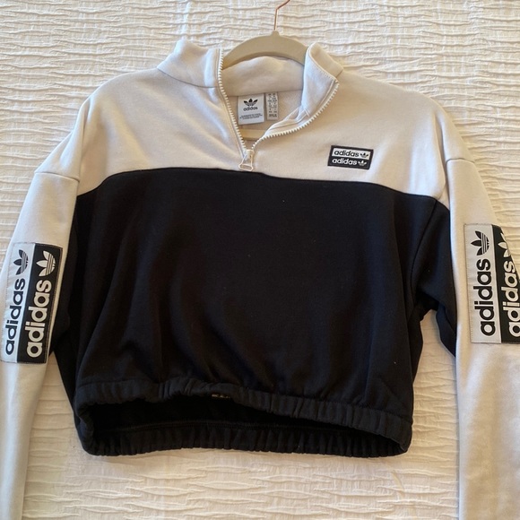 Adidas Crop Sweatshirt - Picture 1 of 4